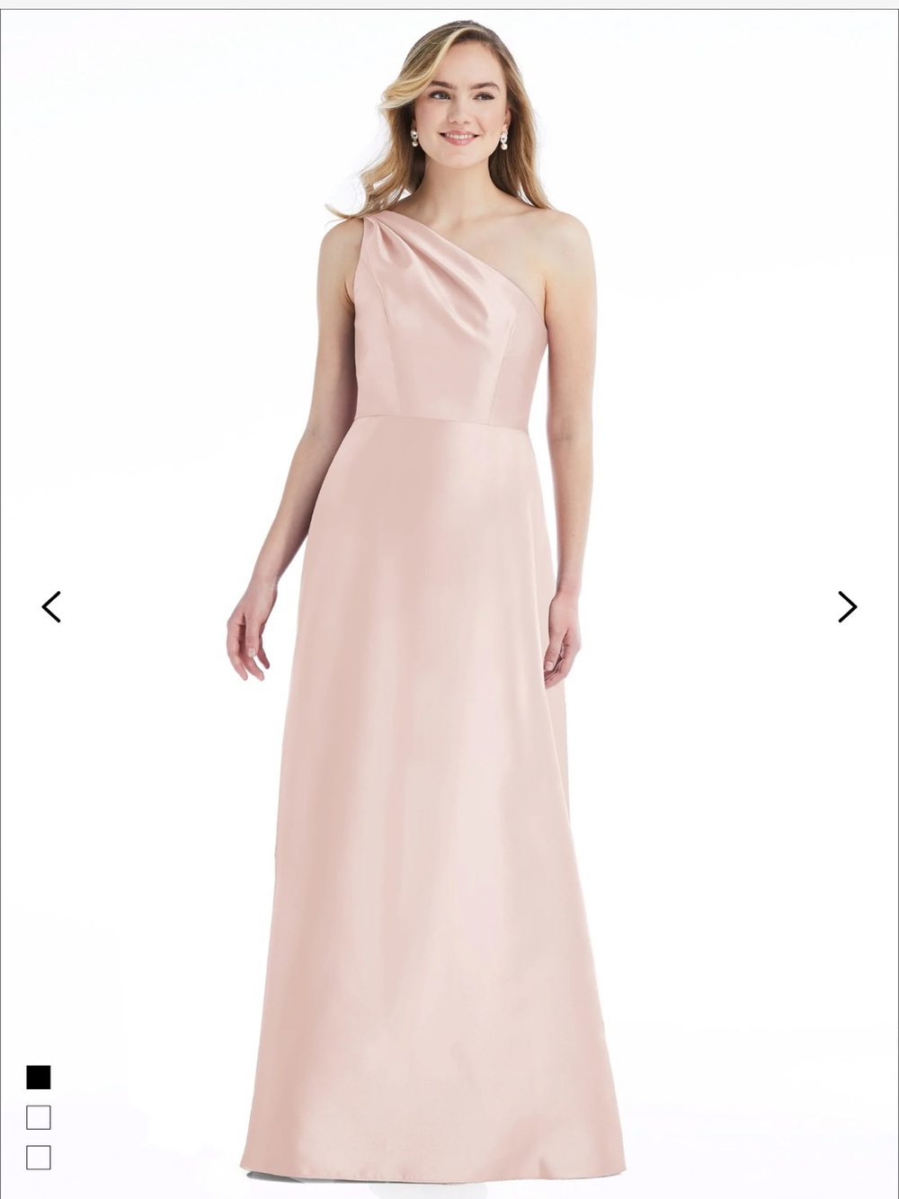 ALFRED SUNG - Style D821 in BLUSH - Autumn Wedding Guest Dress